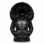 Winter Parka Thick Padded Hooded Wind-Resistant Water-Repellent
