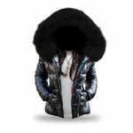 Winter Parka Thick Padded Hooded Wind-Resistant Water-Repellent