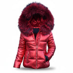Winter Parka Thick Padded Hooded Wind-Resistant Water-Repellent