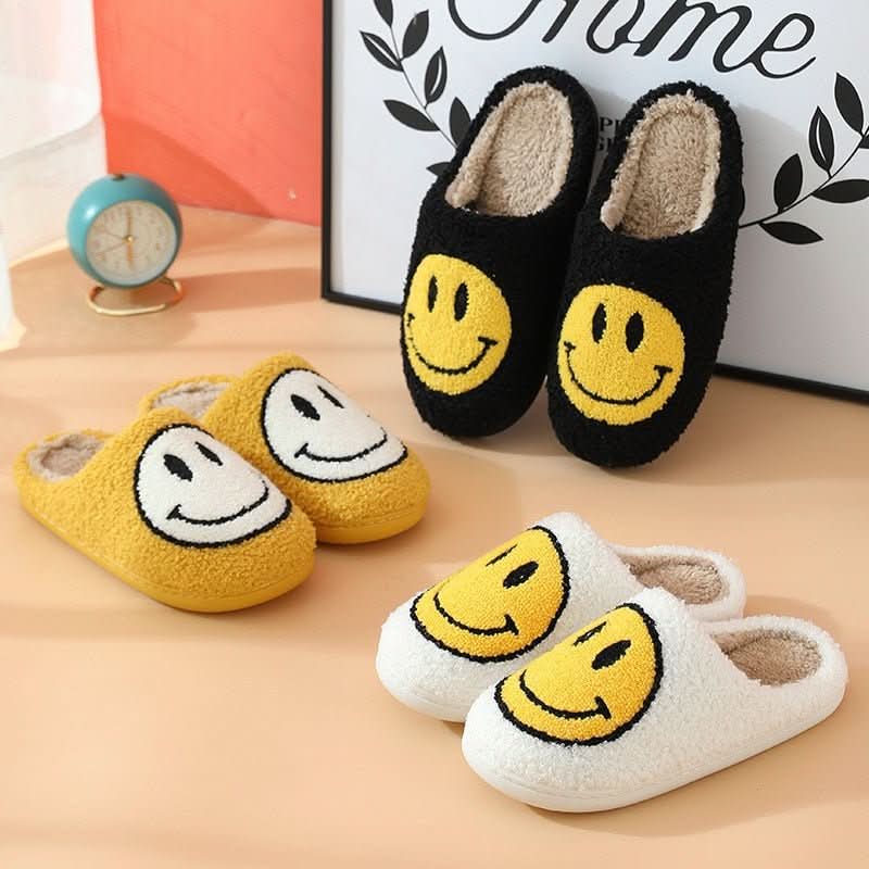 Winter Slippers Faux Sherpa Lined Thick Silicone Sole