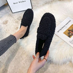 Winter Slippers Plush Lined Non-Slip Rubber Sole