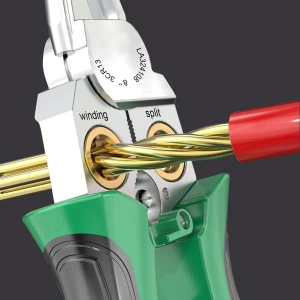 Wire Strippers 7-in-1 Spring-Loaded Adjustable Depth