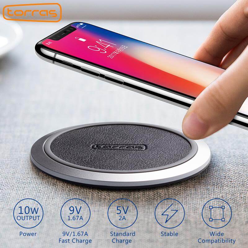 Wireless Charger Fast Charging Slim Aluminum Alloy
