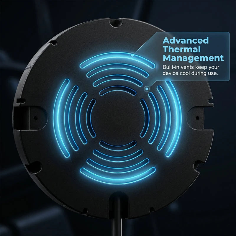 Wireless Charger Hidden Under-Desk Adaptive Fast Charging Through Wood, Glass & Stone