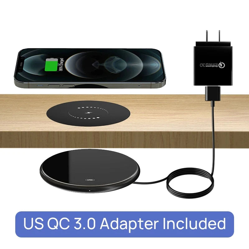 Wireless Charger Under-Desk Mount 10W Output