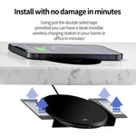Wireless Charger Under-Desk Mount 10W Output