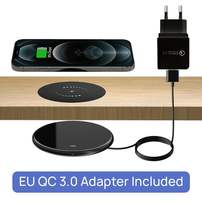 Wireless Charger Under-Desk Mount 10W Output