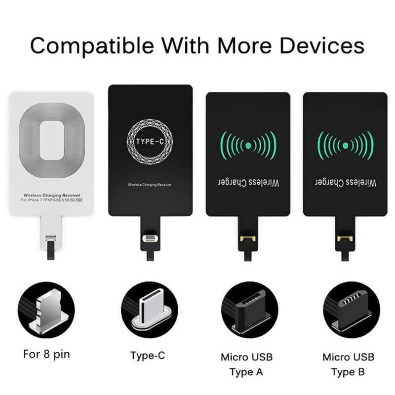 Wireless Charging Receiver Slim Qi-Compatible & A4WP-Compatible
