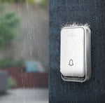 Wireless Doorbell Battery-Free Kinetic Button 394 Ft Range