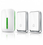 Wireless Doorbell Battery-Free Kinetic Button 394 Ft Range