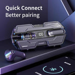 Wireless Earbuds Semi-In-Ear Touch Controls 48-Hour Battery Life