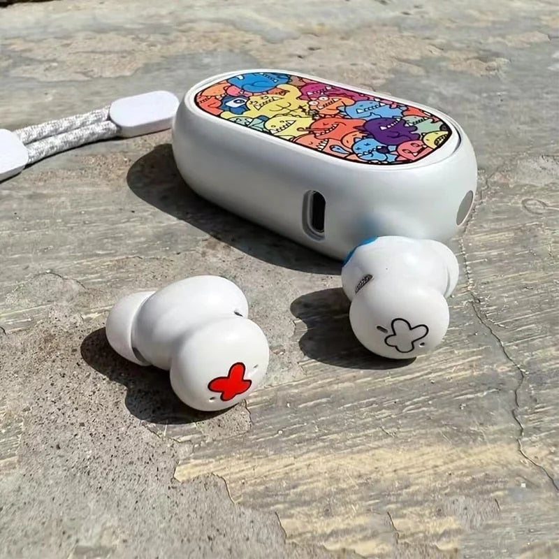 Wireless Earphones Bluetooth Water-Resistant Built-In Microphone