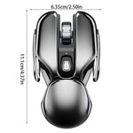 Wireless Mouse Ergonomic Metal Quiet Clicks Rechargeable