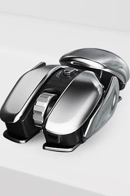 Wireless Mouse Ergonomic Metal Quiet Clicks Rechargeable