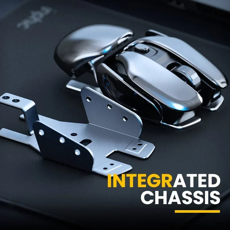 Wireless Mouse Ergonomic Metal Quiet Clicks Rechargeable