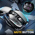 Wireless Mouse Ergonomic Metal Quiet Clicks Rechargeable