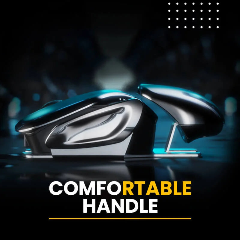 Wireless Mouse Ergonomic Metal Quiet Clicks Rechargeable