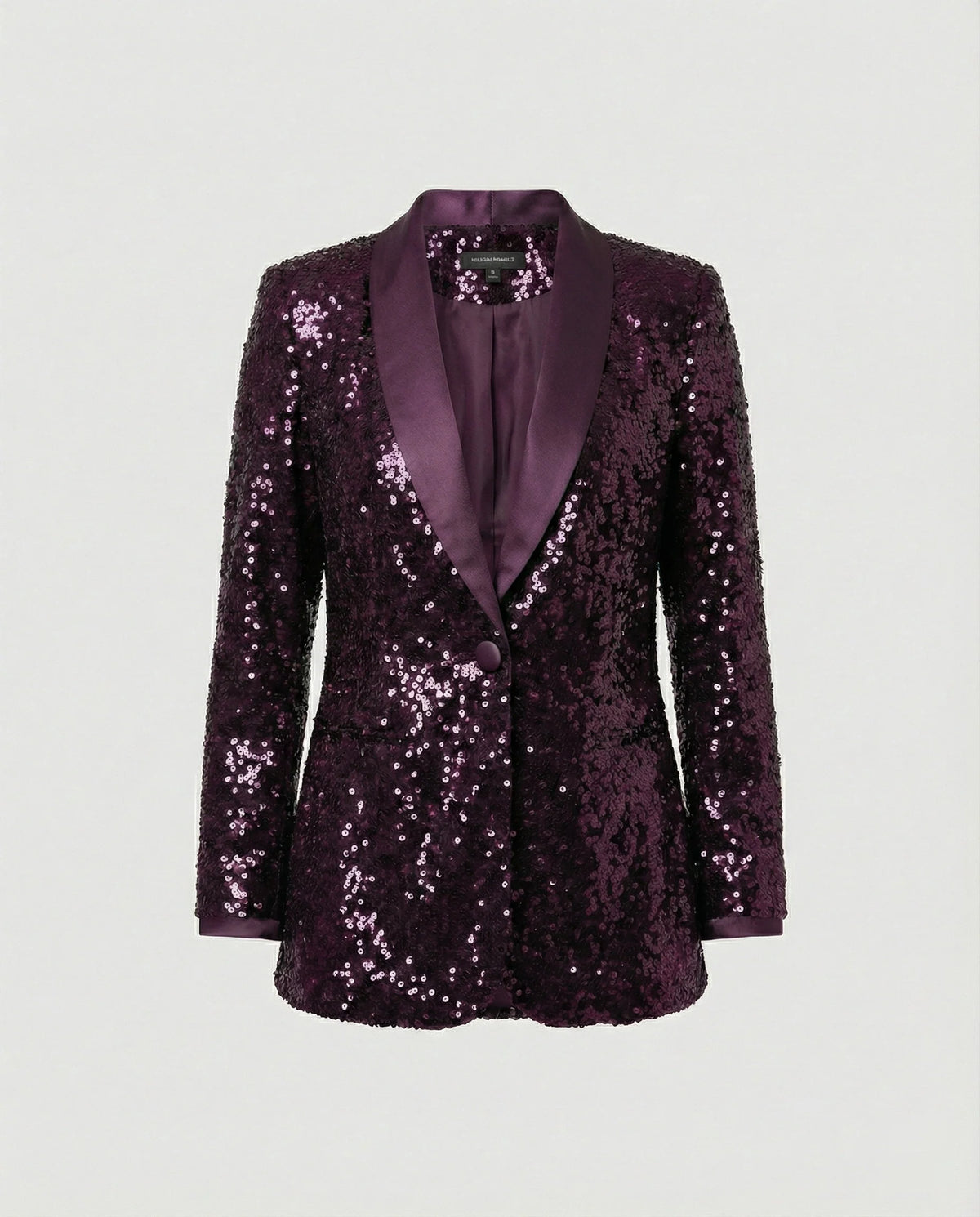 Women's Blazer All-Over Sparkling Pattern Classic Lapel Collar