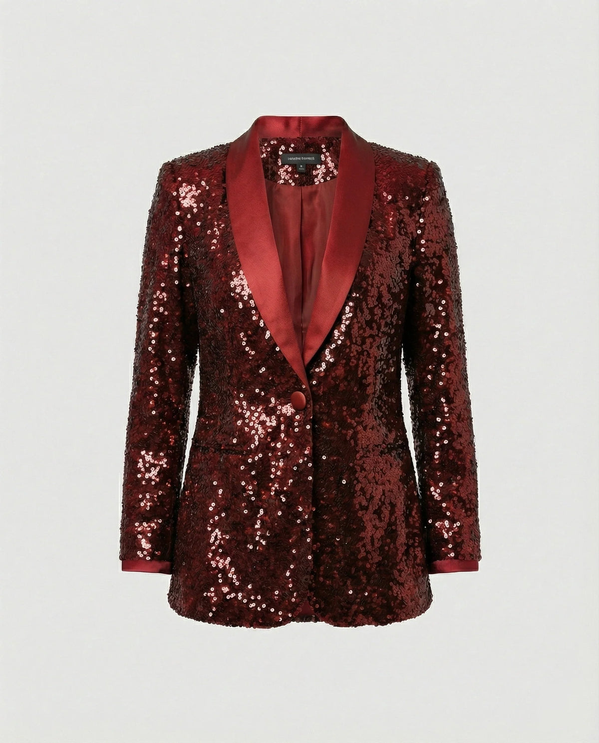 Women's Blazer All-Over Sparkling Pattern Classic Lapel Collar