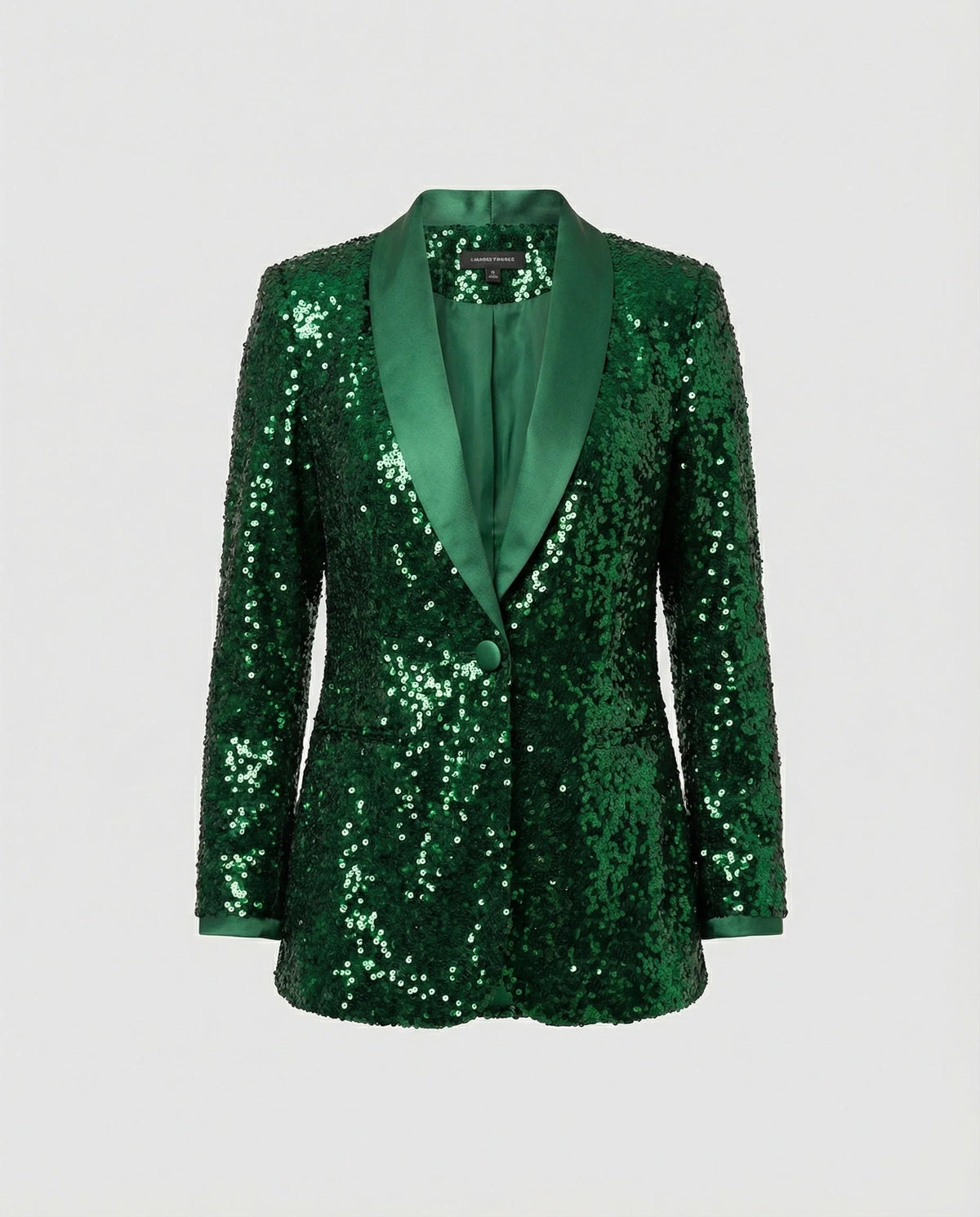Women's Blazer All-Over Sparkling Pattern Classic Lapel Collar