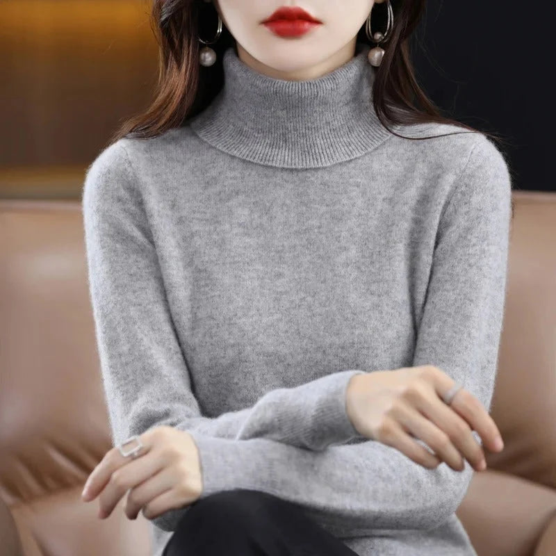 Women's Cashmere Sweater Lightweight & Breathable Knitted Warmth
