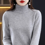 Women's Cashmere Turtleneck Sweater Lightweight Regular Fit