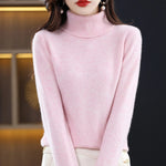 Women's Cashmere Turtleneck Sweater Lightweight Regular Fit