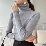 Women's Cashmere Turtleneck Sweater Slim Fit Lightweight Warmth