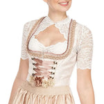 Women's Dirndl Blouse Lace Pattern Polyester