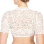 Women's Dirndl Blouse Lace Pattern Polyester