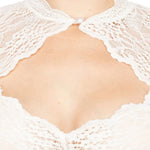 Women's Dirndl Blouse Lace Pattern Polyester