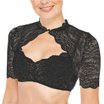 Women's Dirndl Blouse Lace Pattern Polyester