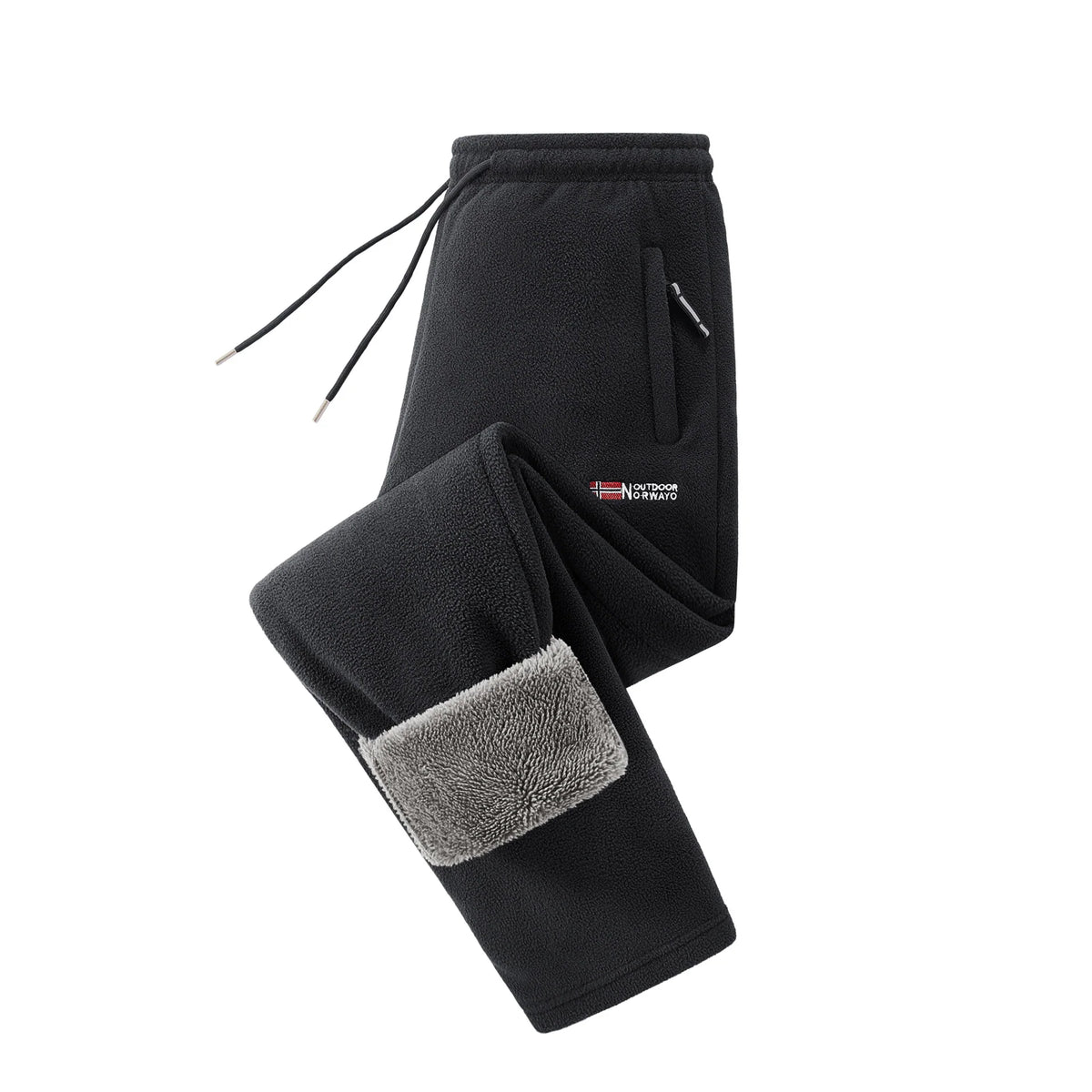 Women's Fleece Joggers Teddy-Fleece Lined Zip Pockets