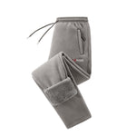Women's Fleece Joggers Teddy-Fleece Lined Zip Pockets