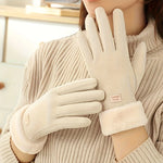 Women's Gloves Touchscreen Fingertips Windproof Warm Lining