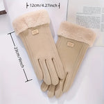 Women's Gloves Touchscreen Fingertips Windproof Warm Lining