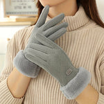 Women's Gloves Touchscreen Fingertips Windproof Warm Lining