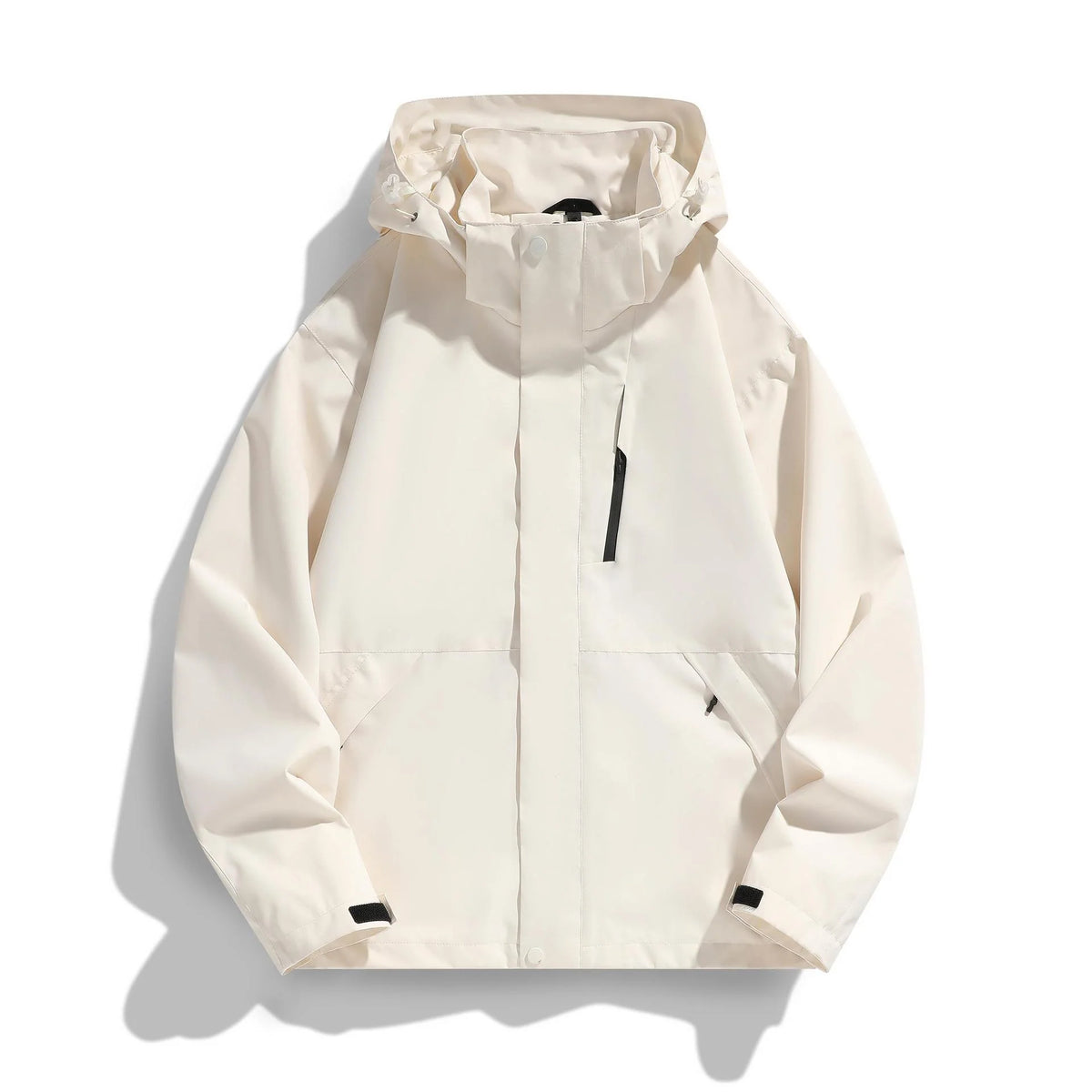 Women's Hooded Jacket Water-Repellent Adjustable Hood & Zip Pockets