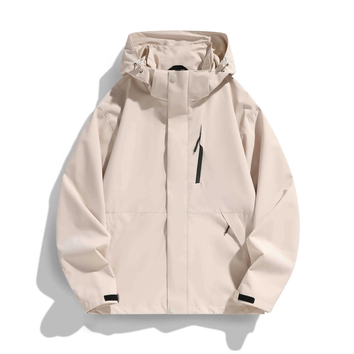 Women's Hooded Jacket Water-Repellent Adjustable Hood & Zip Pockets