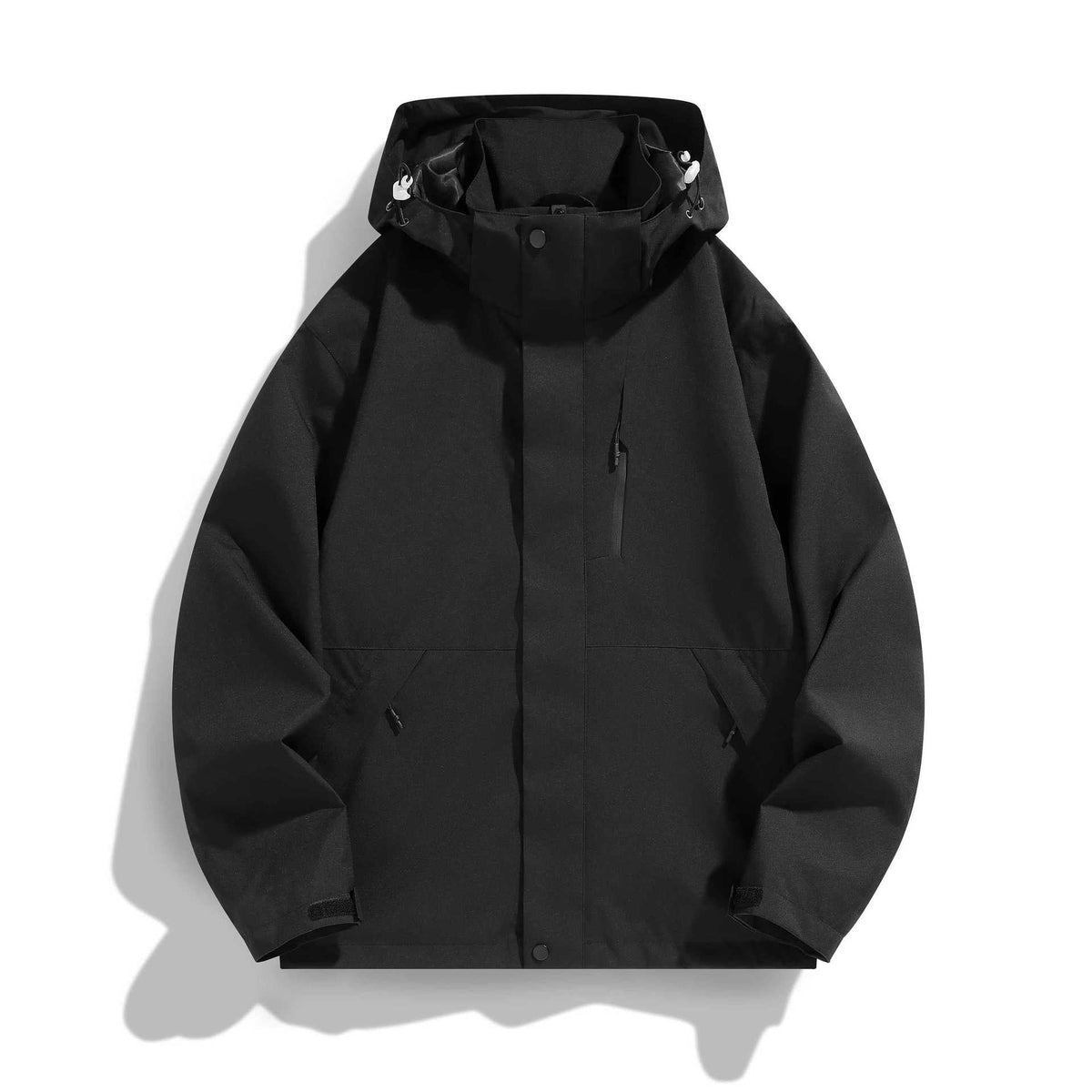 Women's Hooded Jacket Water-Repellent Adjustable Hood & Zip Pockets