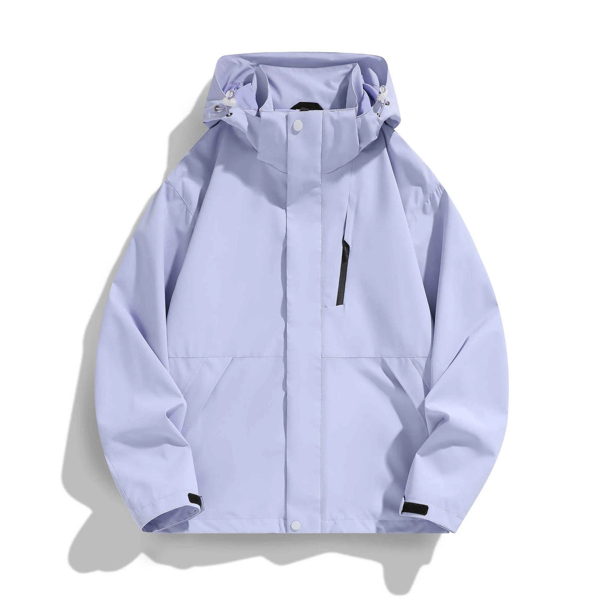 Women's Hooded Jacket Water-Repellent Adjustable Hood & Zip Pockets