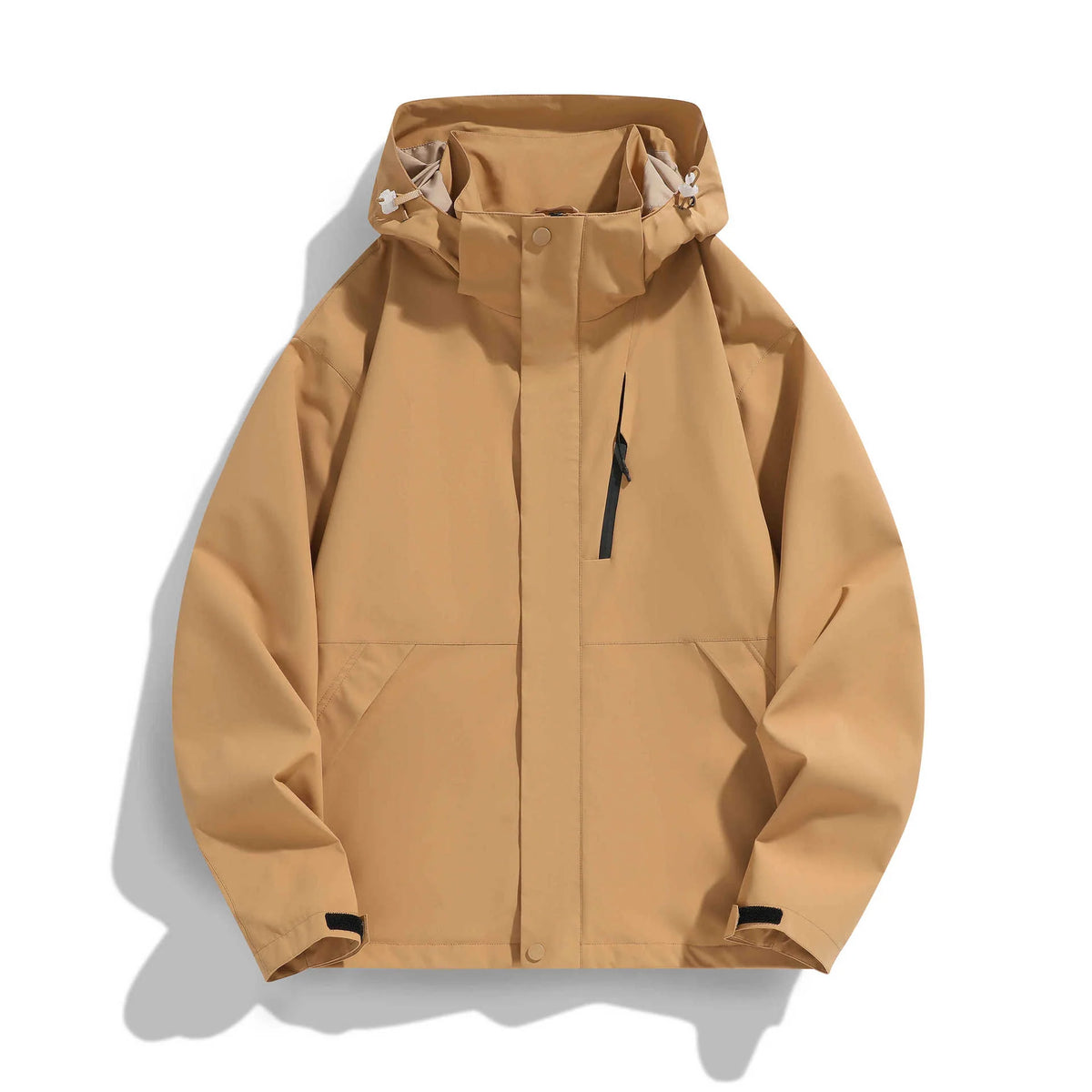 Women's Hooded Jacket Water-Repellent Adjustable Hood & Zip Pockets