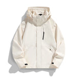 Women's Hooded Jacket Water-Repellent Adjustable Hood & Zip Pockets