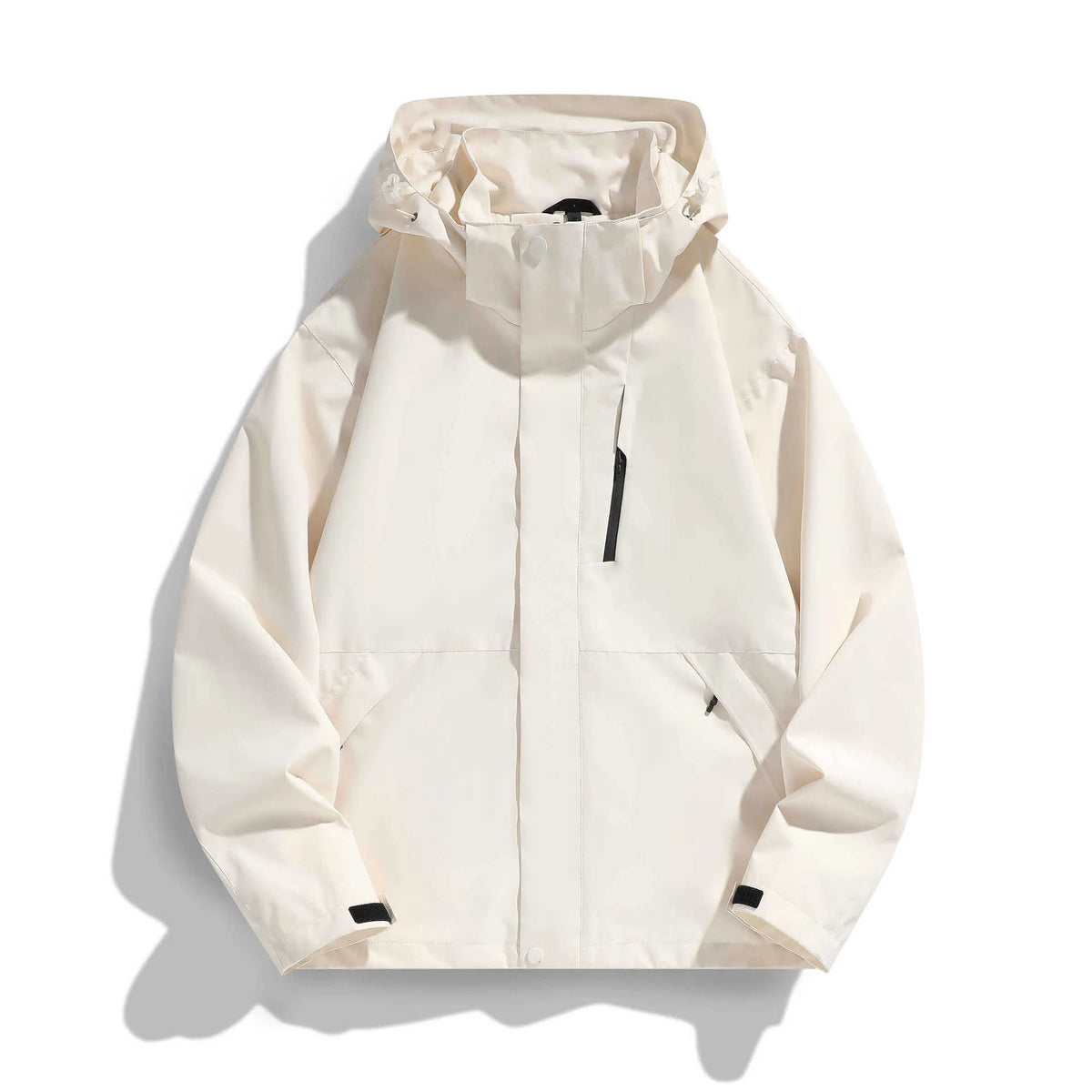 Women's Hooded Jacket Water-Repellent Adjustable Hood & Zip Pockets