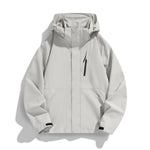 Women's Hooded Jacket Water-Repellent Adjustable Hood & Zip Pockets