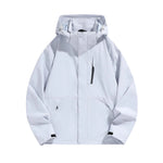 Women's Hooded Jacket Water-Repellent Adjustable Hood & Zip Pockets