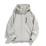 Women's Hooded Jacket Water-Repellent Adjustable Hood & Zip Pockets