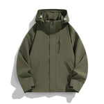 Women's Hooded Jacket Water-Repellent Adjustable Hood & Zip Pockets