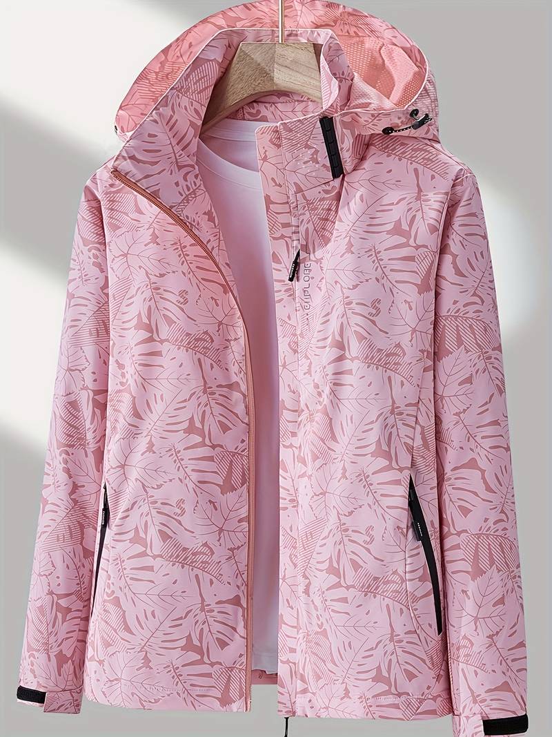 Women's Hooded Jacket Waterproof & Windproof Lightweight Breathable