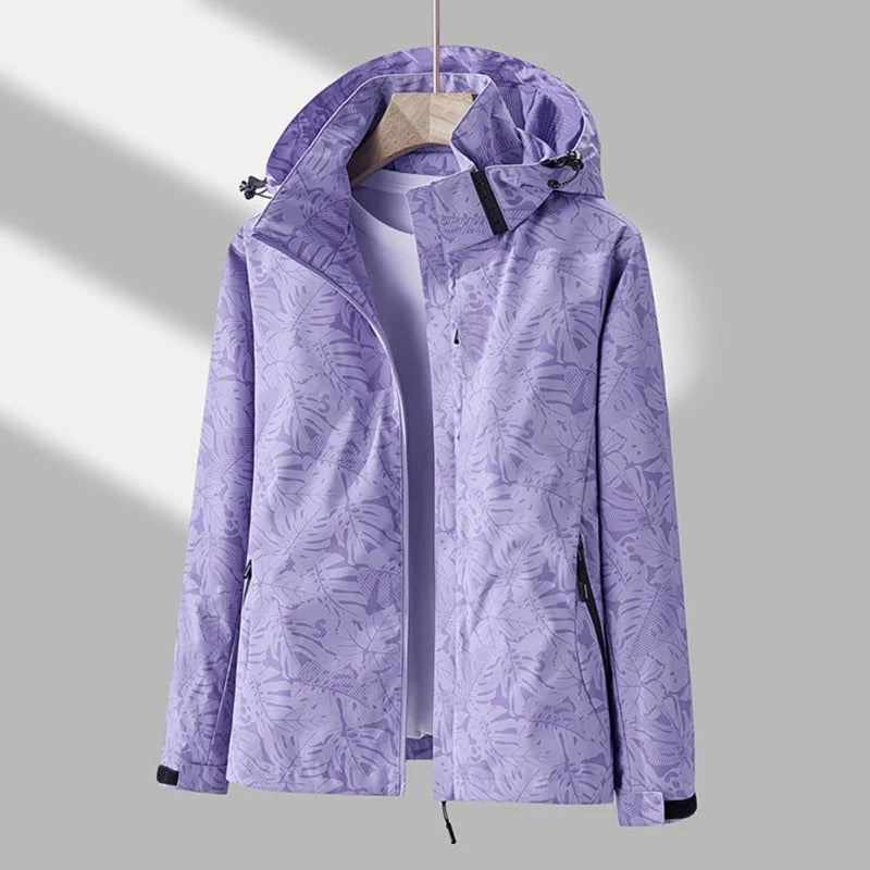 Women's Hooded Jacket Waterproof & Windproof Lightweight Breathable